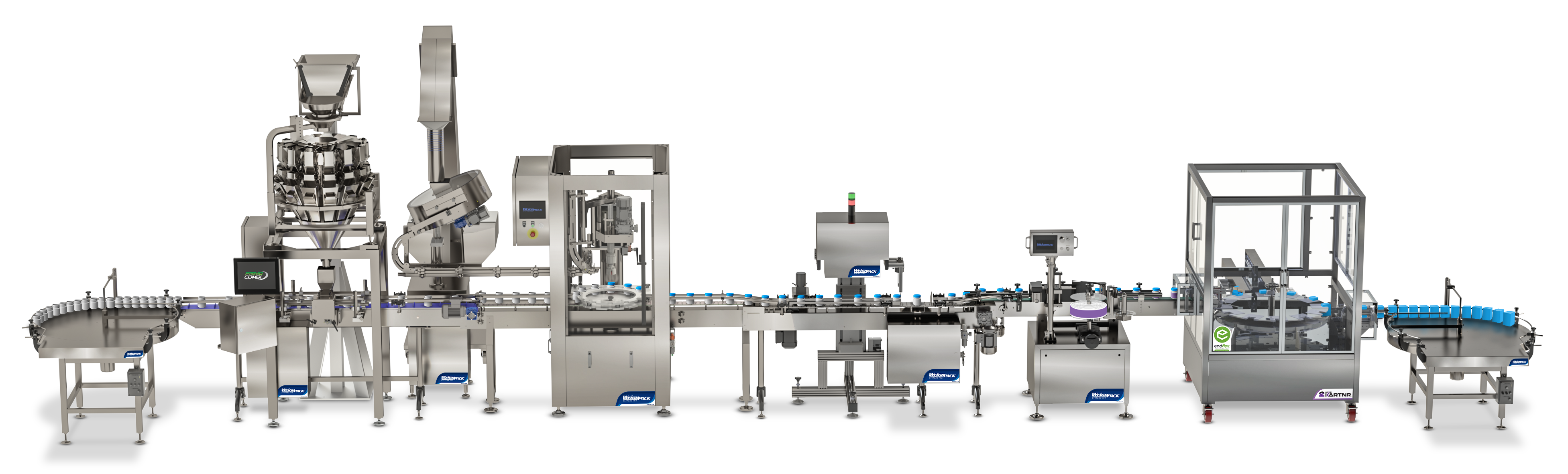 Container-weigh-filling-capping-labeling-cartoning-packaging-system_front